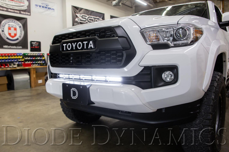 Toyota Tacoma LED Light Bar Kit - Front - Diode Dynamics - SS30 Stage Series - Amber - `16-`23
